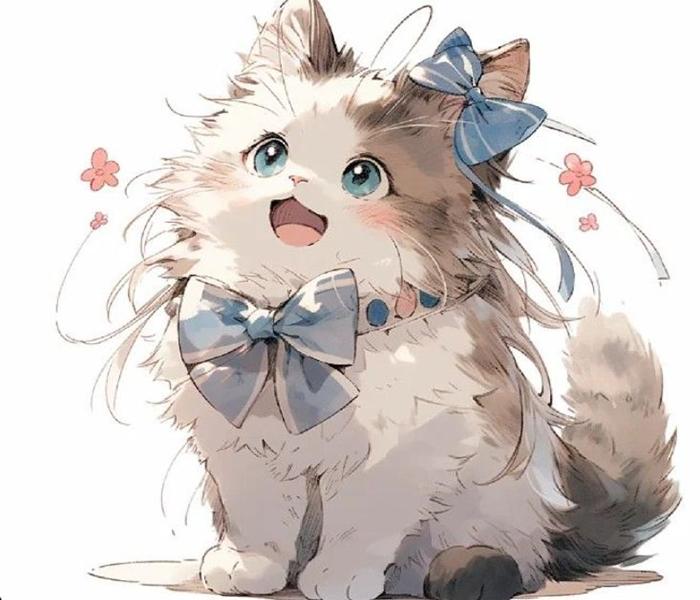 Ảnh đại diện mèo anime đáng yêu