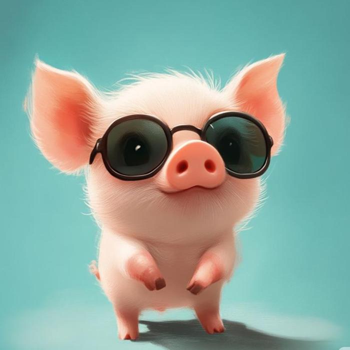 Ảnh đại diện heo cute dễ thương