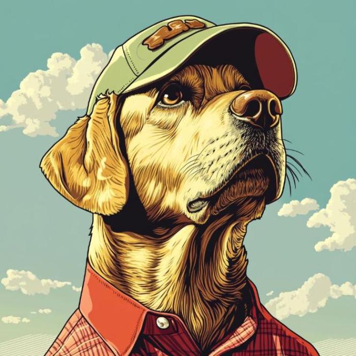 Ảnh Avatar chó chibi hoạt hình ngầu