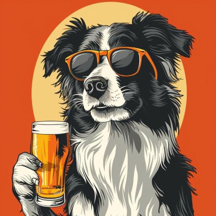 Ảnh Avatar chó chibi hoạt hình ngầu